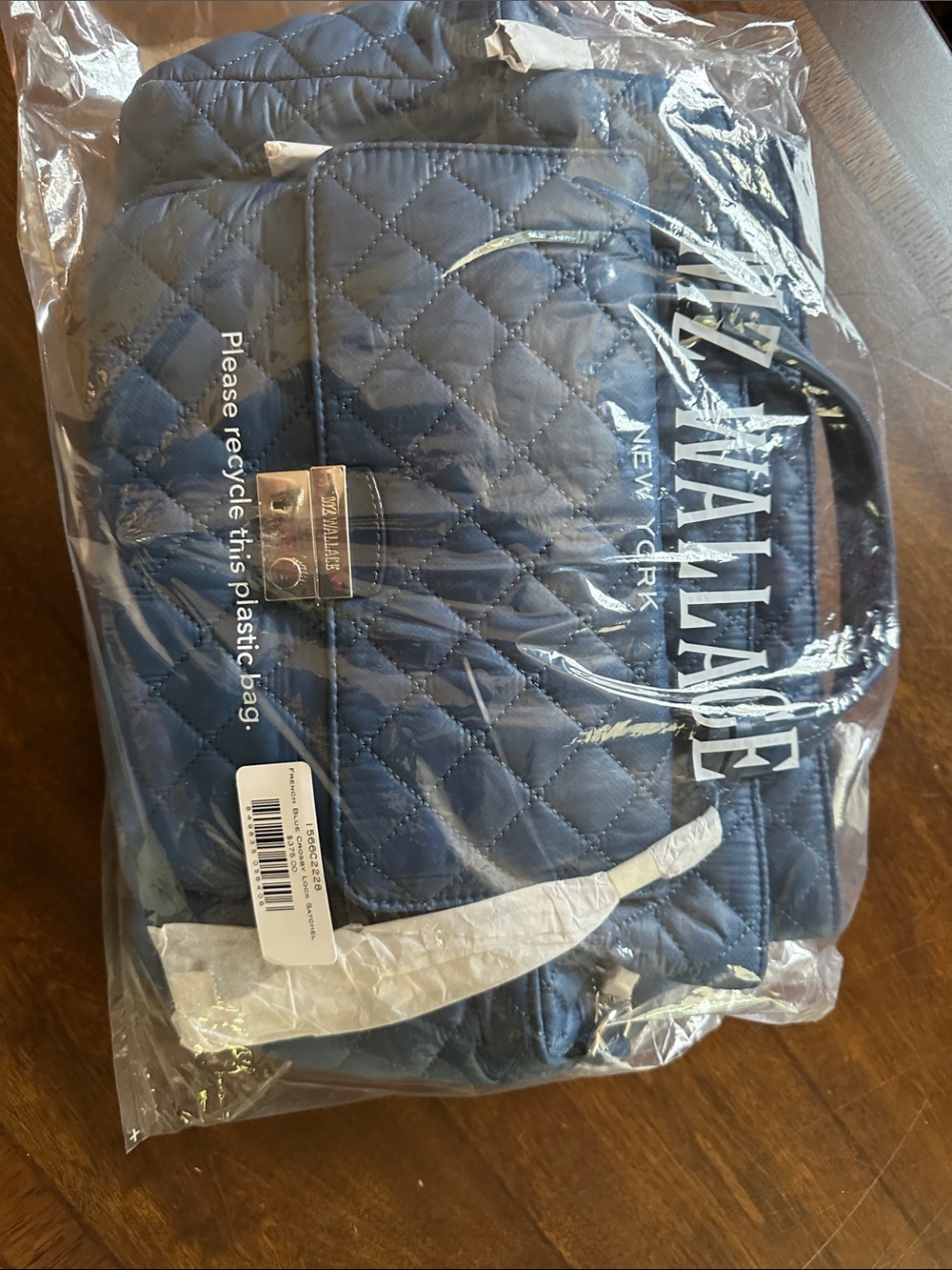 MZ Wallace Quilted French Blue Shoulder Bag - Picture 7 of 15